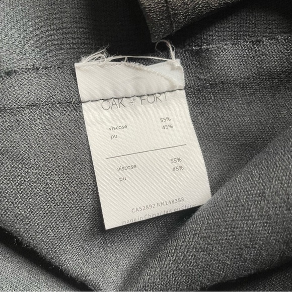 Oak + Fort black faux leather skort - Picture 6 of 7